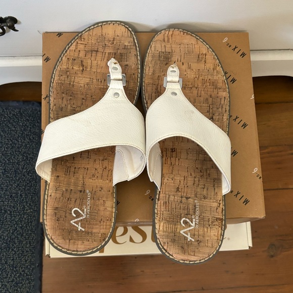 White Platform Sandals size 11M A2 by Aerosoles - Picture 1 of 3